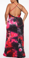 Lively Tie Dye Backless Maxi Dress