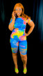 Cut-Out Tie Dye Short Set
